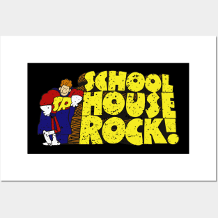 Schoolhouse Rock 70s Cartoon Vintage Logo Posters and Art